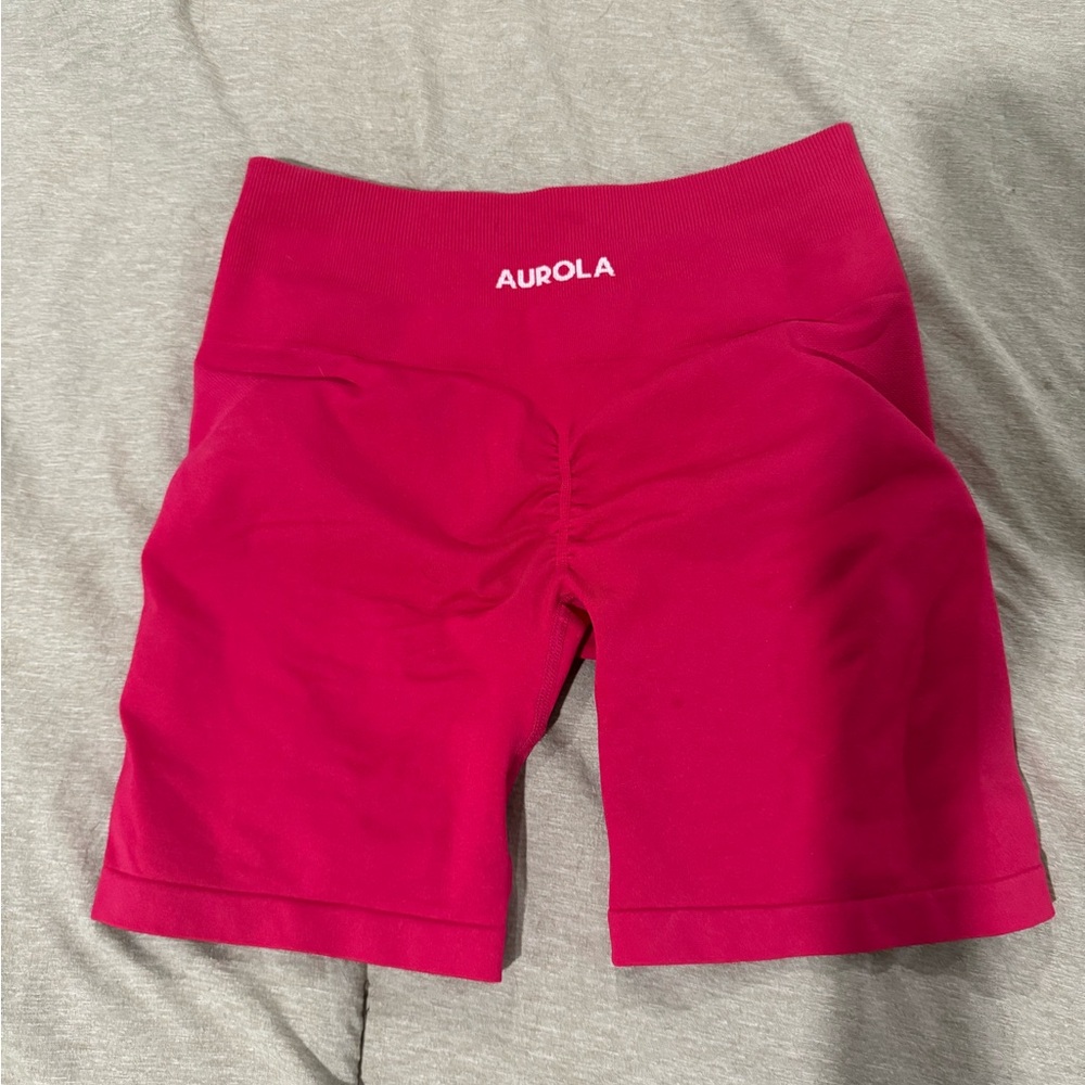 Aurola Women's Athletic Shorts in Vibrant Red